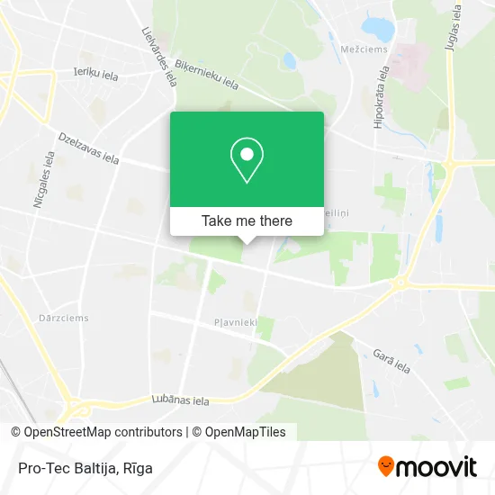 Pro-Tec Baltija map