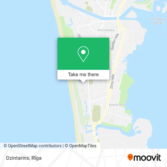 Dzintarins map