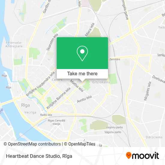 Heartbeat Dance Studio map