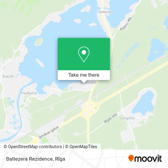 Baltezera Rezidence map