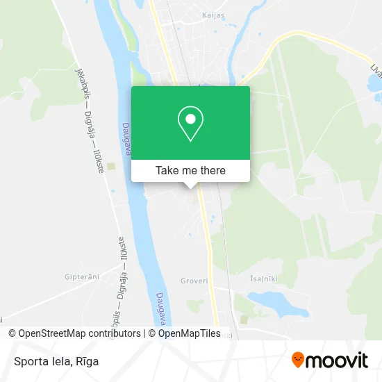 Sporta Iela map