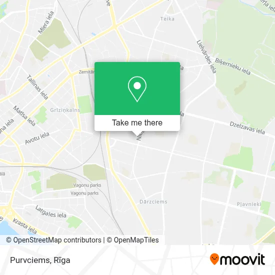 Purvciems map