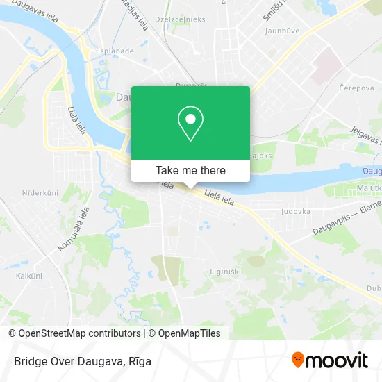 Bridge Over Daugava map