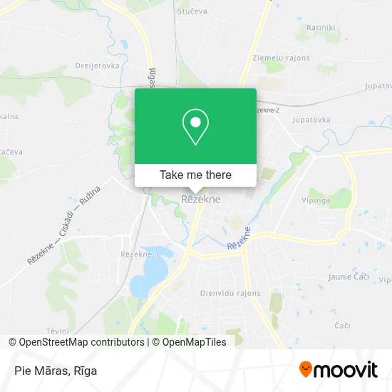 Pie Māras map