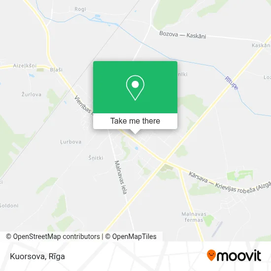 Kuorsova map
