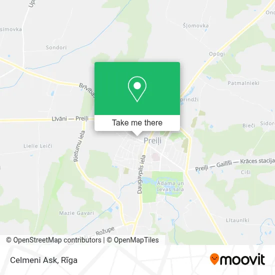 Celmeni Ask map