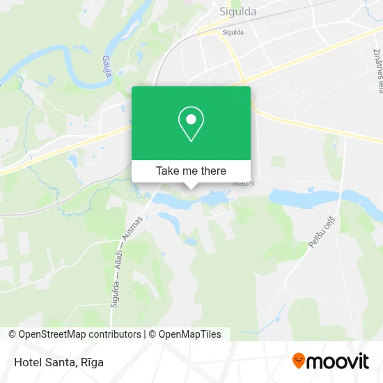 Hotel Santa map