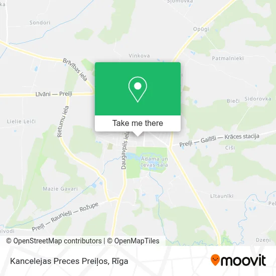 Kancelejas Preces Preiļos map