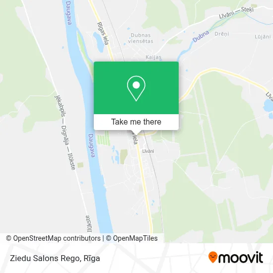 Ziedu Salons Rego map