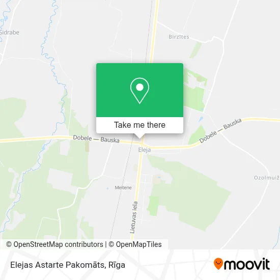 Elejas Astarte Pakomāts map