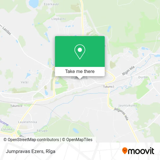 Jumpravas Ezers map