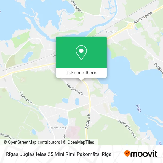 Rīgas Juglas Ielas 25 Mini Rimi Pakomāts map