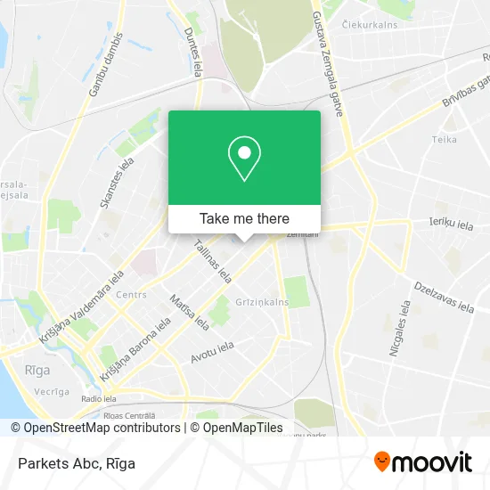 Parkets Abc map