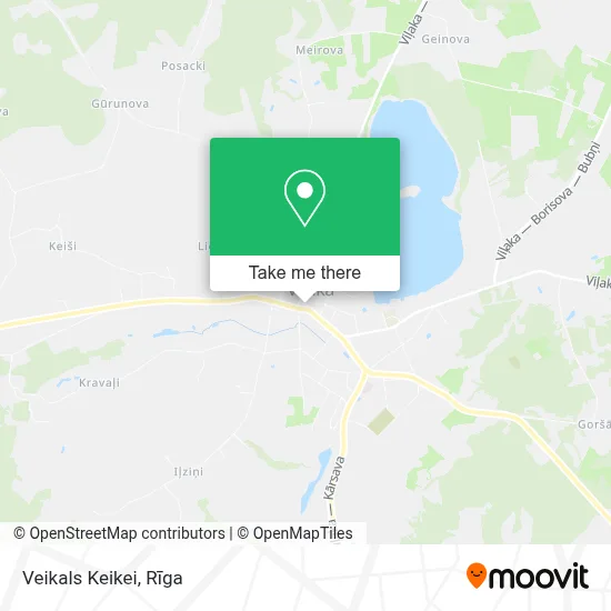 Veikals Keikei map