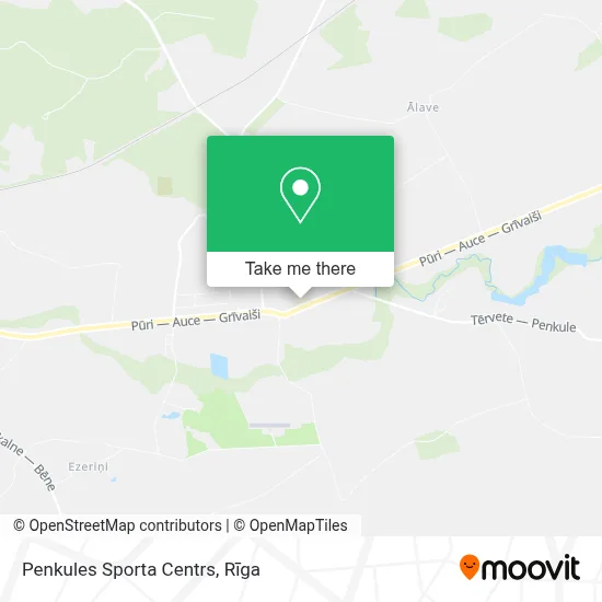 Penkules Sporta Centrs map