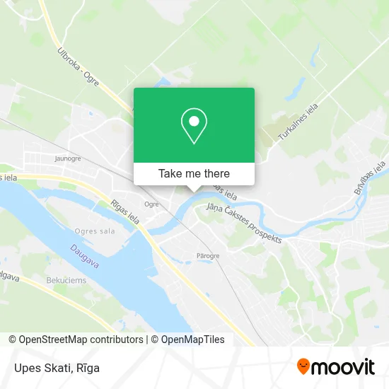 Upes Skati map