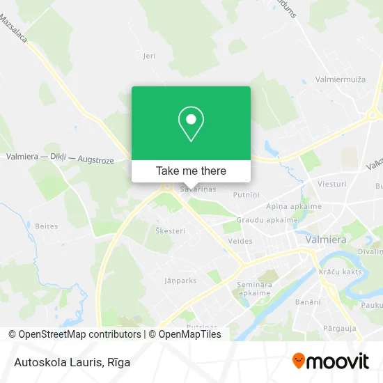 Autoskola Lauris map