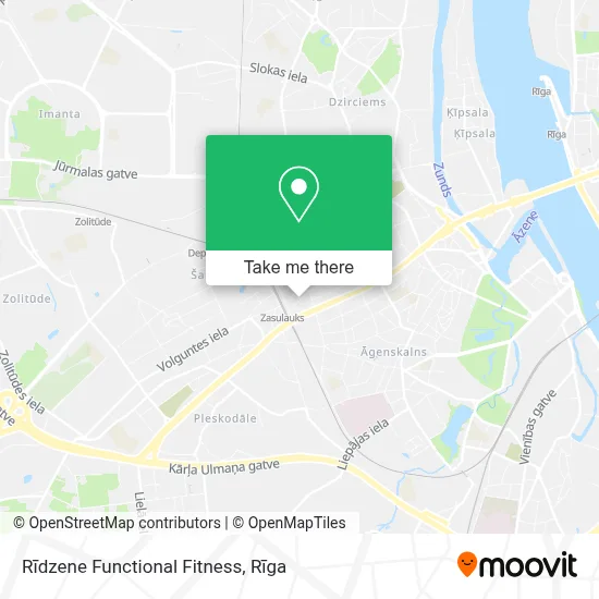 Rīdzene Functional Fitness map