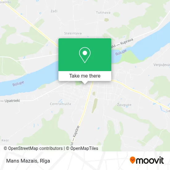 Mans Mazais map