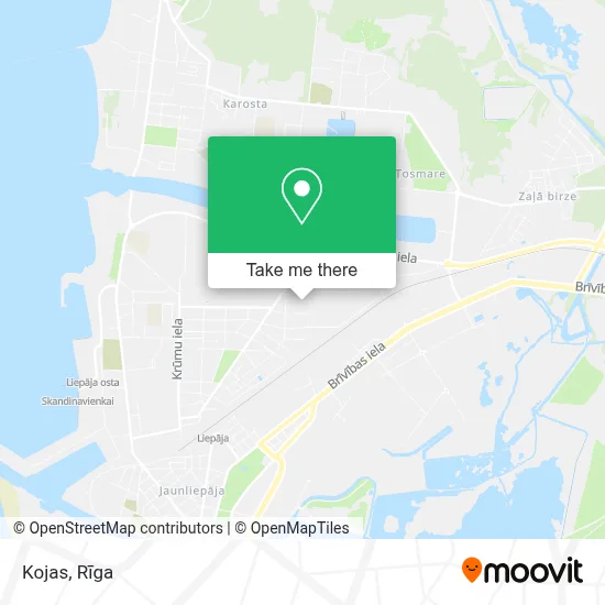 Kojas map