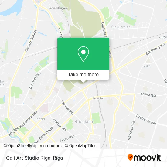 Qali Art Studio Riga map