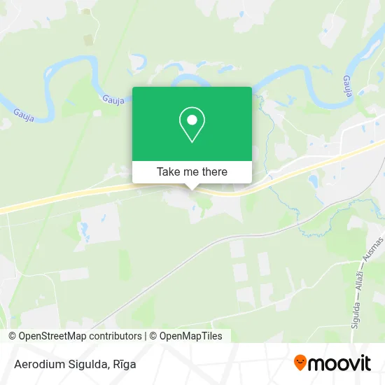 Aerodium Sigulda map