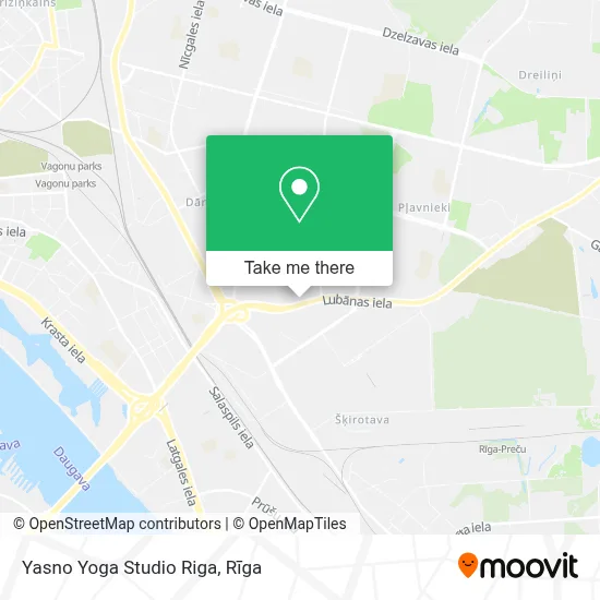 Yasno Yoga Studio Riga map