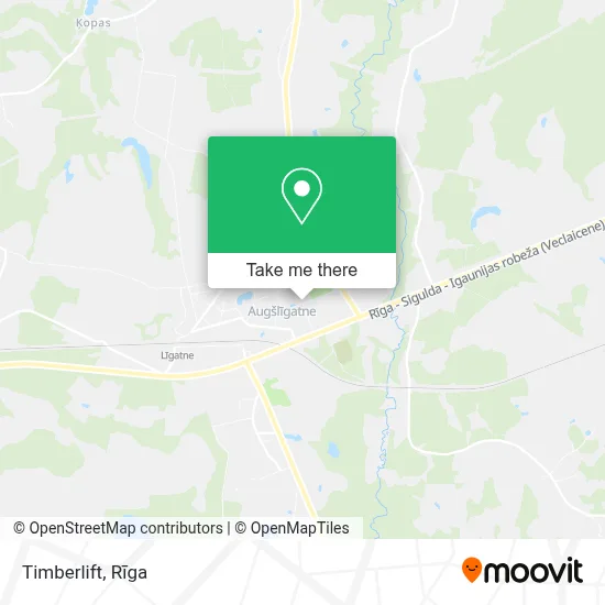 Timberlift map