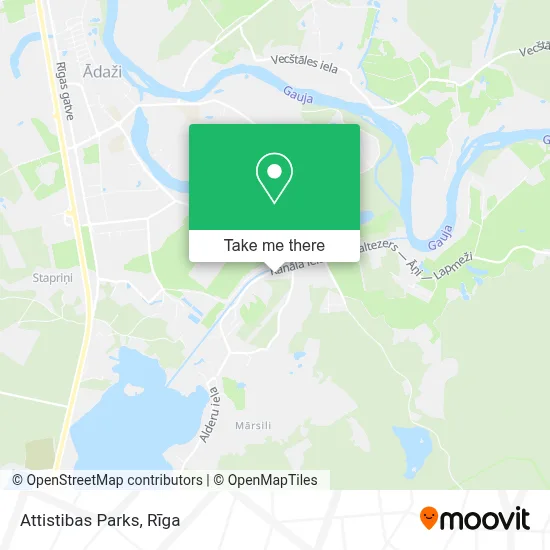 Attistibas Parks map