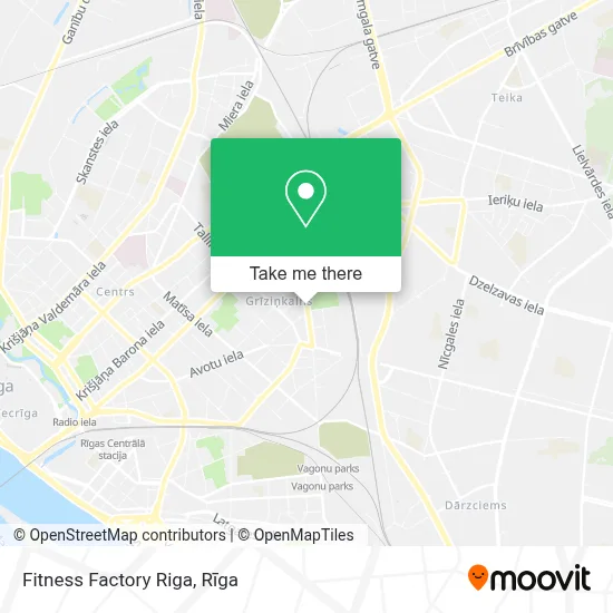 Fitness Factory Riga map