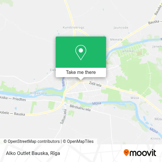 Alko Outlet Bauska map