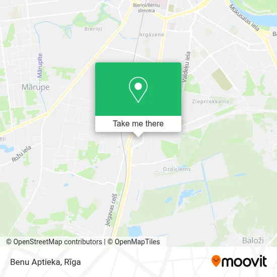 Benu Aptieka map