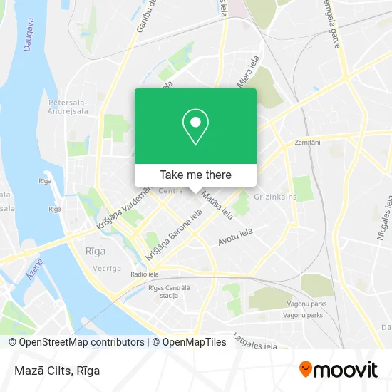Mazā Cilts map