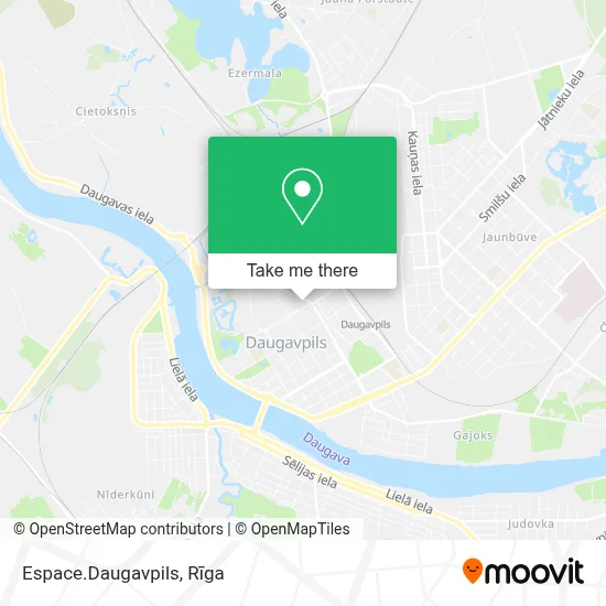 Espace.Daugavpils map