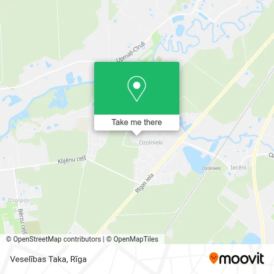 Veselības Taka map