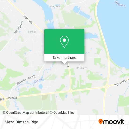 Meza Dimzas map
