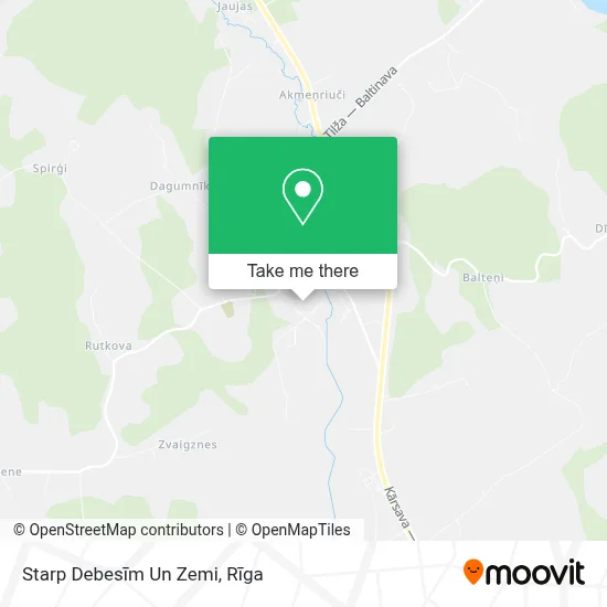 Starp Debesīm Un Zemi map