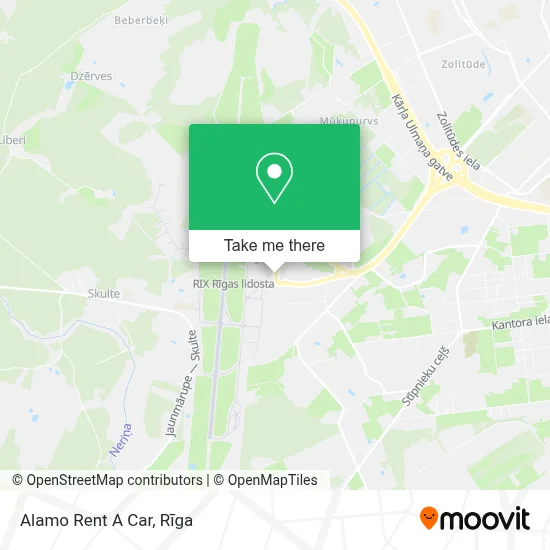 Alamo Rent A Car map
