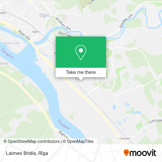 Laimes Bridis map
