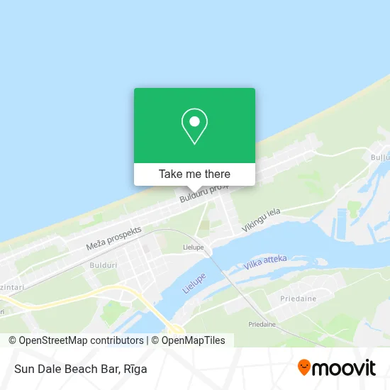 Sun Dale Beach Bar map