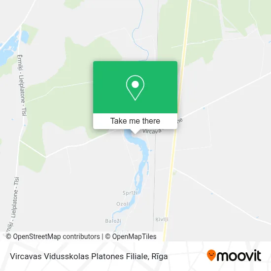 Vircavas Vidusskolas Platones Filiale map
