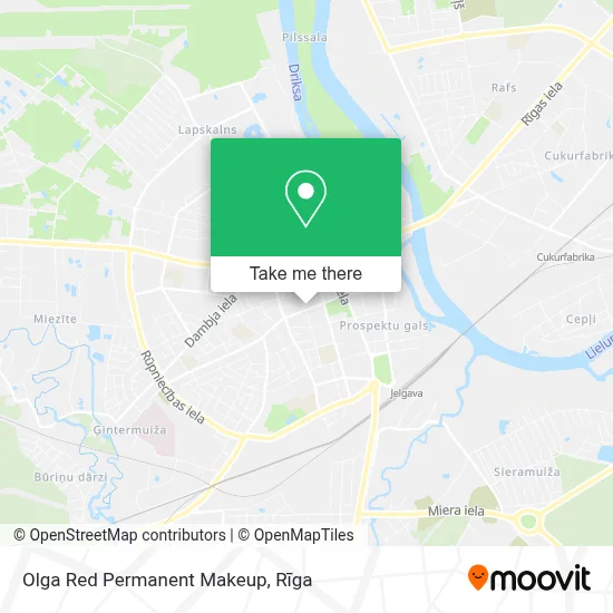 Olga Red Permanent Makeup map
