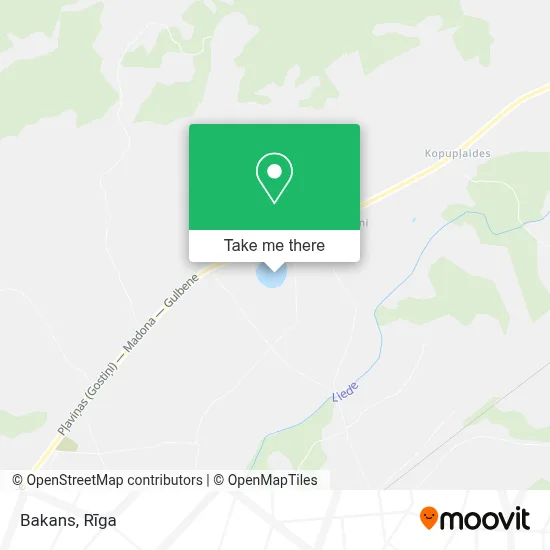 Bakans map