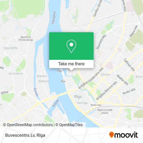 Buvescentrs.Lv map