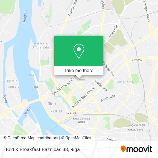 Bed & Breakfast Baznicas 33 map