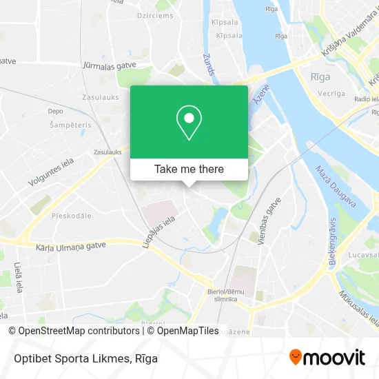 Optibet Sporta Likmes map