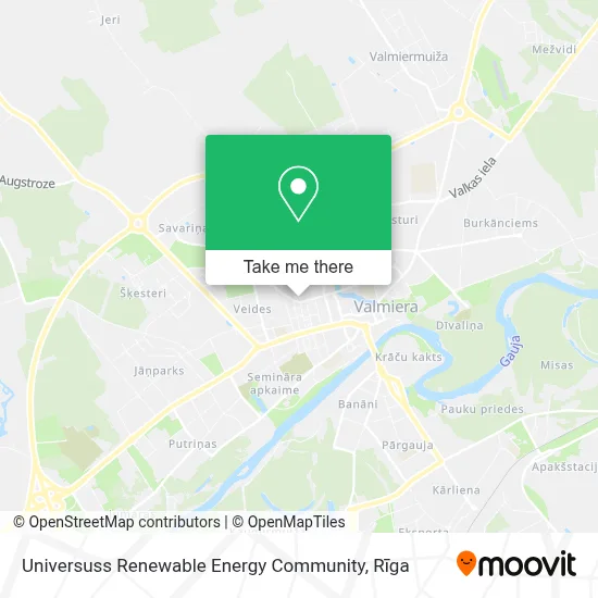Universuss Renewable Energy Community map