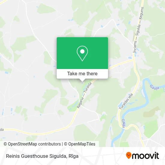 Reinis Guesthouse Sigulda map