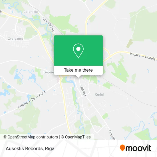 Auseklis Records map