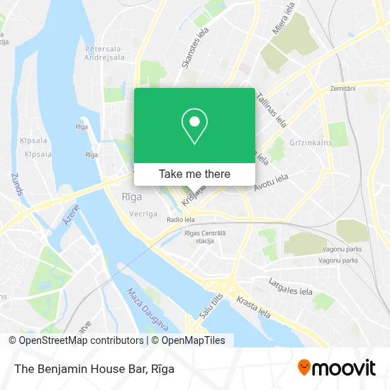 The Benjamin House Bar map